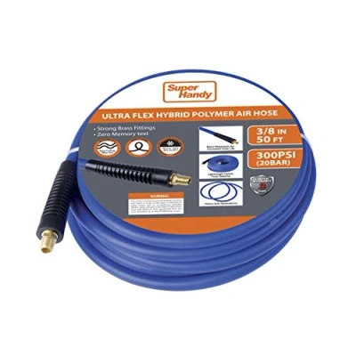 Image of SuperHandy Air Hose Hybrid Polymer 9.2mm(3/8&quot;) x 15m(50&#039;ft) with 3/8&quot; BSPT Fitting