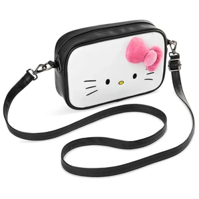 Image of Hello Kitty Girls Handbag, Shoulder Bag with Adjustable Strap Gifts for (White)
