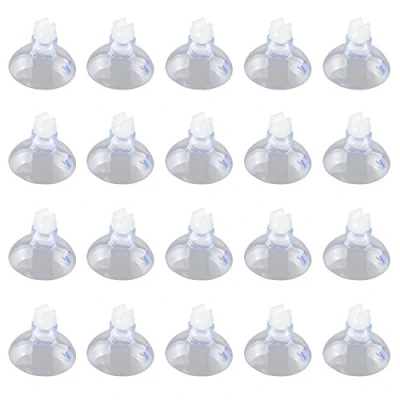 Image of HALJIA 20PCS 6MM Aquarium Fish Tank Suction Cups Airline Hose Pump Air Line Tubing Holder