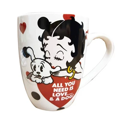 Image of Betty Boop Tea/Coffee Mug All You Need is Love and a Dog