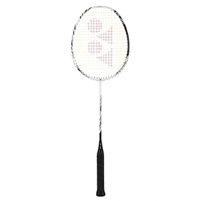 Image of YONEX Astrox 99 Play Graphite Strung Badminton Racket with Full Cover (White Tiger) For Intermediate Players 83 grams Maximum String Tension 28lbs