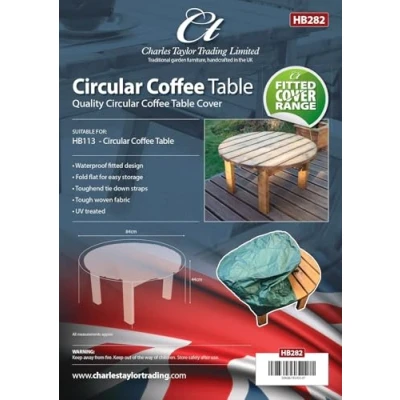 Image of Charles Taylor Circular Coffee Table Cover