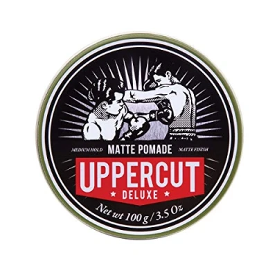 Image of Uppercut Deluxe Matte Pomade Hair Styling Product For Men With A Medium Hold, No Shine Water Based Easy Wash Out, Residue 100g