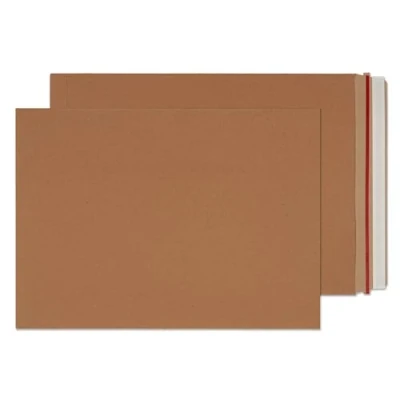 Image of Blake All Board Pocket Envelope Rip Strip 450x324mm Kraft (Pack 100)