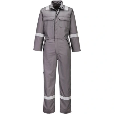 Image of Portwest Bizflame Work+ FR Coverall Grey Large