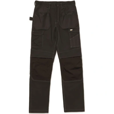 Image of Caterpillar Black Essential Knee Pocket Stretch Holster Male Trousers 39488 73655 07 38