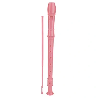 Image of Children Clarinet Flute, 8 Hole Plastic Flute with Cleaning Rod and Instruction for Kids Beginner(Pink)