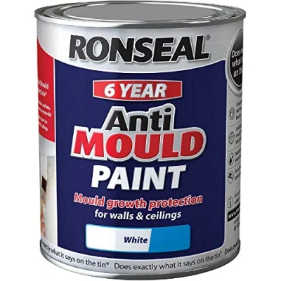 Image of Ronseal 6 Year Anti Mould Paint Silk White 2.5L