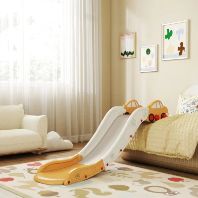 Image of Kids Slide for Bed, Sofa, Easy to Assemble, Yellow Aiyaplay