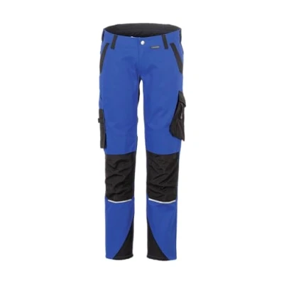 Image of Planam NODAHOKB044 Norit Women&#039;s Trousers Cornflower Blue/Black, Size 16
