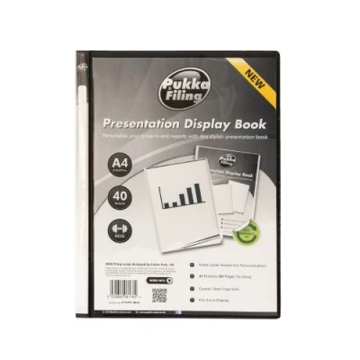 Image of Pukka Pad A4 Presentation Display Book Rigid Cover 40 Pockets