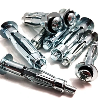 Image of M5 x 52mm Heavy Duty Metal PLASTERBOARD Cavity Wall FIXINGS Anchors Plugs (20)
