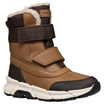Image of Geox J FLEXYPER Plus BOY Snow Boot, Tobacco/Coffee, 1 UK
