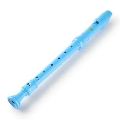 Image of Sondery Soprano Recorder Instrument German Fingering Durable Beginner&#039;s Easy to Play Plastic Body Includes Chart Carry Pouch