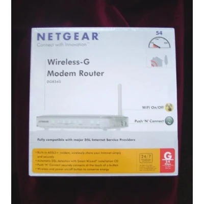 Image of NETGEAR DG834GUK DG834G 54Mbps Wireless ADSL2+ Modem Firewall Router with 4 port 10/100 Switch