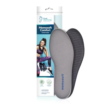 Image of Insoles for Shoes, Lightweight, Soft Made from Memory Foam, Cut to Size, Foot Morning Memosoft Comfort (8 UK)