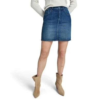 Image of G STAR RAW Women&#039;s Viktoria Short Skirt Clean Edge , Blue (worn in isola night D24387 D538 G331), 28