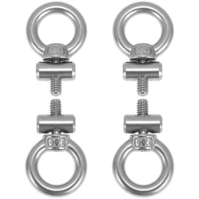 Image of QWORK® 4pcs Awning Rail Stoppers, for Caravan Motorhome Campervan Tent, Stainless Steel