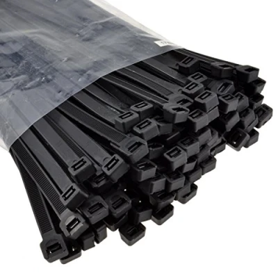 Image of kenable Black Cable Ties 450mm x 7.5mm Nylon 66 UL Approved [100 Pack]