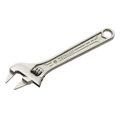 Image of Engineer twm 07 &#039;Smart&#039; Adjustable Spanner with ultra slim thin jaws (just 2mm thick) for BNC nut, cone spanner, chair castors, volume pot nut etc, Silver