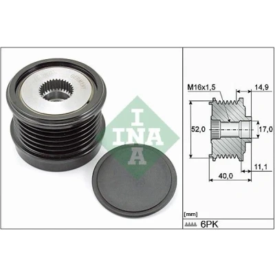 Image of 231004HH3A, 23100HG00B, 23151HG00A Freewheel Clutch INA 535 0293 10 Requires special tools for mounting MERCEDES BENZ: C Class Saloon, E Saloon