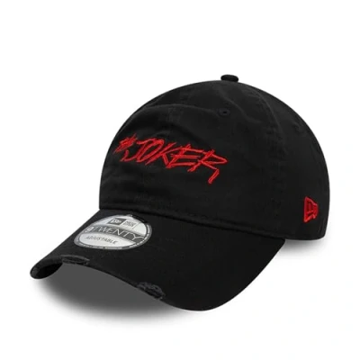 Image of New Era Adult&#039;s 9Twenty Warner Bros Joker Script Baseball Cap Hat Black