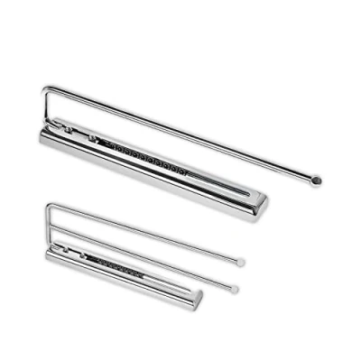 Image of Gedotec Design towel holder Bathroom &amp; Kitchen Cabinet Pull Out SERENA Polished chrome 1 arm tea piece railing body assembly with fastening material