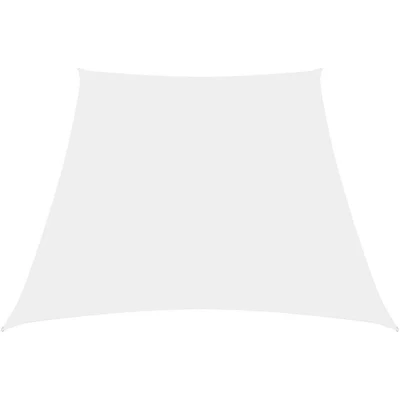 Image of vidaXL Sunshade Sail Oxford Fabric Trapezium 2/4x3 m White