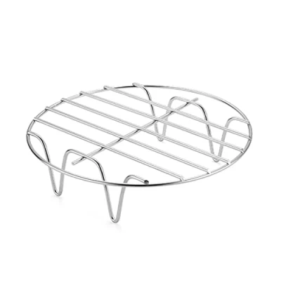 Image of Round Steam Rack Stainless Steel Steaming Racks Air Fryer Stand Cooking Steamer Accessories for Baking, Cooking, Roasting