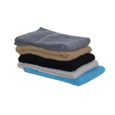 Image of Face Cloth Flannels Pack Of Five Assorted Colours