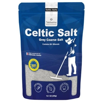 Image of Coarse Grey Sea Salt from Guerande Natural and Hand harvested in Brittany (400g)
