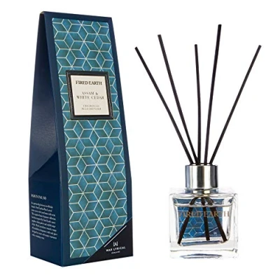 Image of Fired Earth by Wax Lyrical Reed Diffuser 100ml Assam &amp; White Cedar