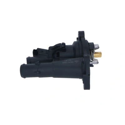 Image of 1473089, 1473090, 7S7G6L721AA, 7S7G6L721AB Engine thermostat NRF 725048 98C with seal ring housing FORD: Focus 2, 2 Kombi, C Max