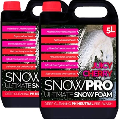 Image of SnowPro Snow Foam Shampoo Car Wash 10L Soap pH Neutral Vehicle Cleaning Detailing Pre Cherry Fragrance