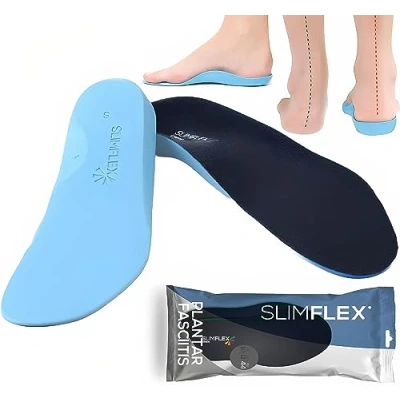 Image of Slimflex Arch Support Insoles Women Men and Kids Supersoft Low Density Insole for Rear Foot Posture Correction, Midfoot Cradling Cures Pronation Supination Instantly