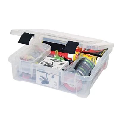 Image of PLANO ProLatch Storage Box XXL,Fishing tackle Box, Plastic Organizer w Removable Dividers,