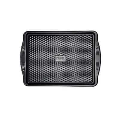 Image of Prestige, Aerolift, Large Roasting Tray Non Stick, Cushion Base, Fridge Freezer and Dishwasher Safe, Carbon Steel, Internal Dimensions 37 x 28 2 cm, 11 15 Inch