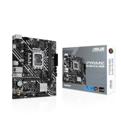 Image of Asus PRIME H610M K D4 ARGB, Intel H610, 1700, Micro ATX, 2 DDR4, HDMI, PCIe4, 1x M.2