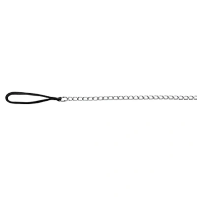 Image of Trixie Chain lead with nylon hand loop, 1.00 m/4.0 mm, black
