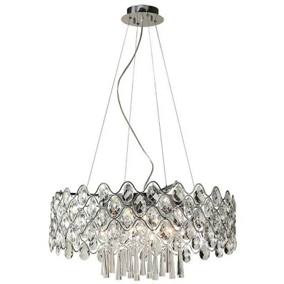 Image of Kenzie Pendant 16 Light G4 Polished Chrome/Crystal, NOT LED/CFL Compatible