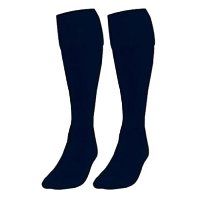 Image of BRAND KRUZE Plain FOOTBALL SOCKS Kids Boys Mens Activewear Hockey Rugby School Sports PE UK NAVY 3 6