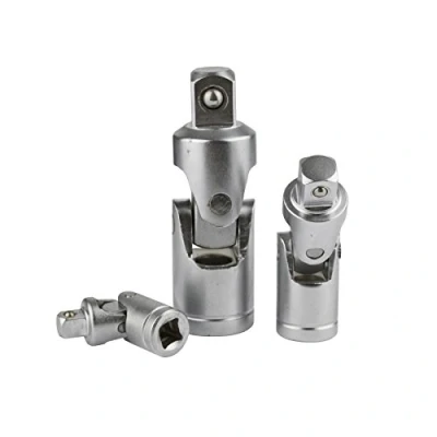 Image of 3pc Universal Joint UJ Set Ratchet Angle Extension Bar 1/4&quot; 3/8&quot; 1/2&quot; TE733