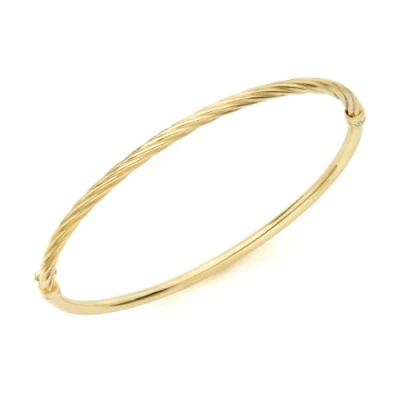 Image of Carissima Gold Women&#039;s 9 ct Yellow 6.8 mm Half Twist Bangle