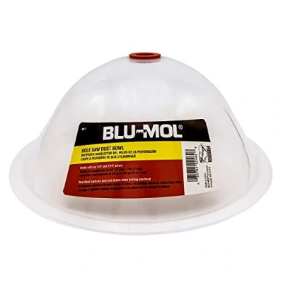 Image of Disston E0215000 Blu Mol RemGrit Hole Saw Accessories Silicone Dust Bowl, for Installing Recessed Lights and Works with All Saws compatible Fiberglass