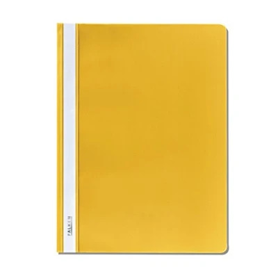 Image of Falcon Plastic Loose Leaf Binder, Made from Polypropylene Film, for DIN A4 Commercial Binding Pack of 1 Yellow