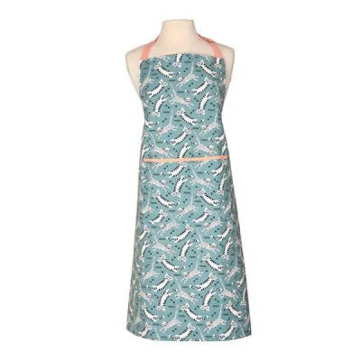Image of Dexam Recycled Cotton Meow Adult Apron Blue