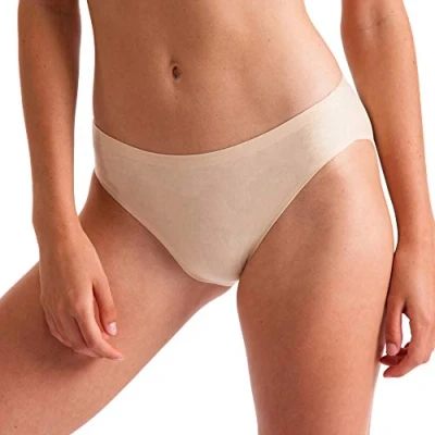 Image of Silky GIRLS INVISIBLE HIGH CUT BRIEFS DANCE WEAR IN NUDE AGE 9 11