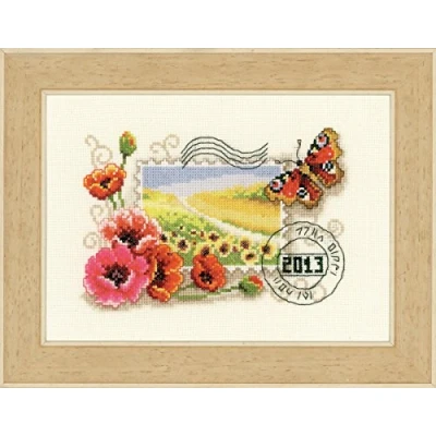 Image of Vervaco Postage Stamp 2013 Counted Cross Stitch Kit, Multi Colour