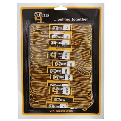 Image of Grafters 140CM Strong Work/Hiking Boot Laces (Yellow/Brown)