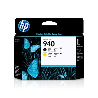 Image of HP C4900A 940 Original Printhead, Black and Yellow, Pack of 1